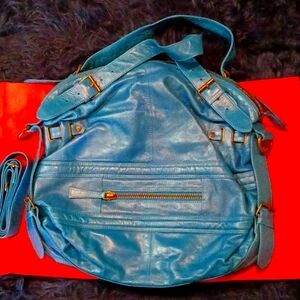 Latico blue leather purse